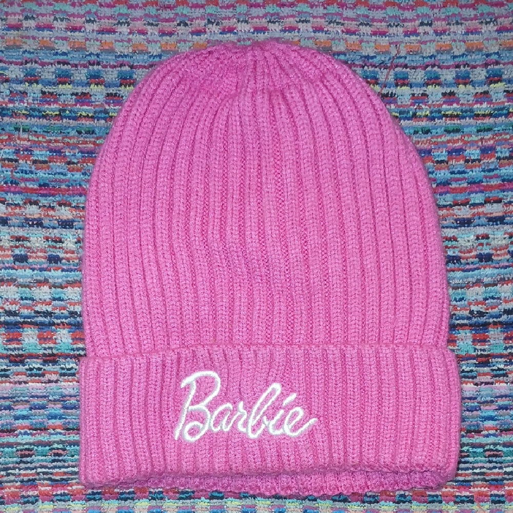 Barbie Pink Knit Beanie
